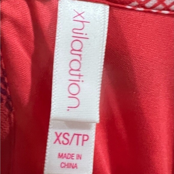 Tribal print red trapeze shift dress size XS - Picture 6 of 7